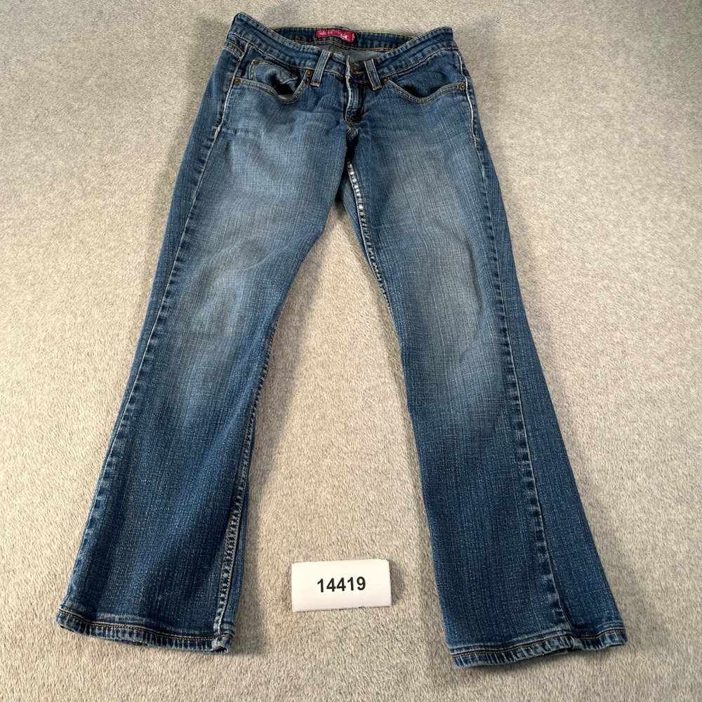 Y2K Levi's 524 Too Superlow Bootcut Jeans Womens 3 Blue Denim Medium Wash Cotton
